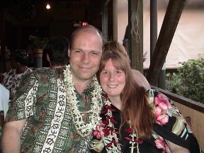 Jeff & Laurie at a luau